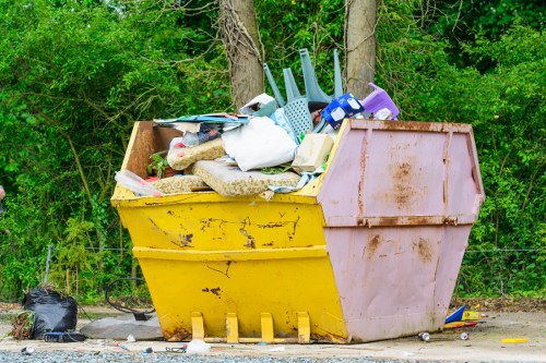 Construction site with cleared waste in Ruislip