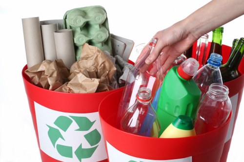 Professional waste removal service vehicle in Ruislip